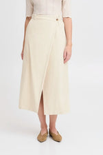 Load image into Gallery viewer, Atelier Reve Wrap Midi Skirt
