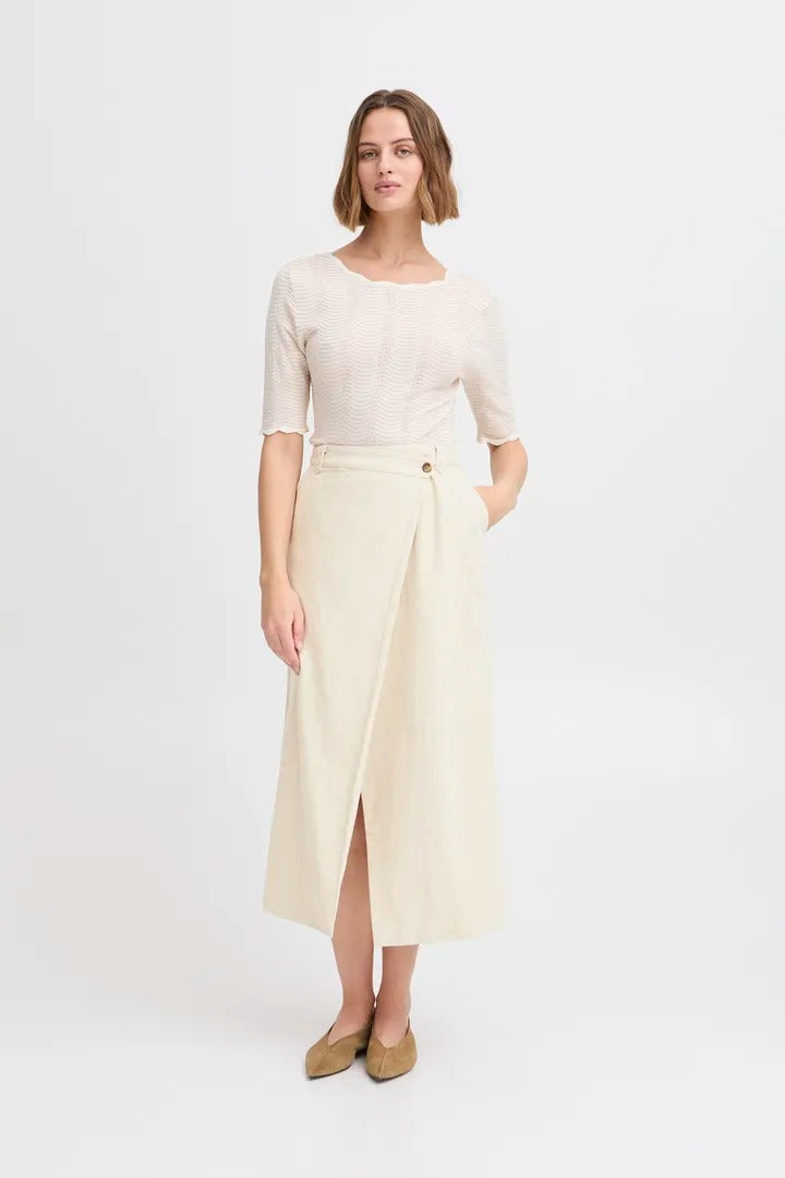 Atelier Reve Wrap Midi Skirt