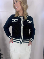 Load image into Gallery viewer, Constrast Knitted Cardigan
