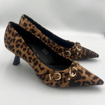 Load image into Gallery viewer, Leopard Kitten Heel
