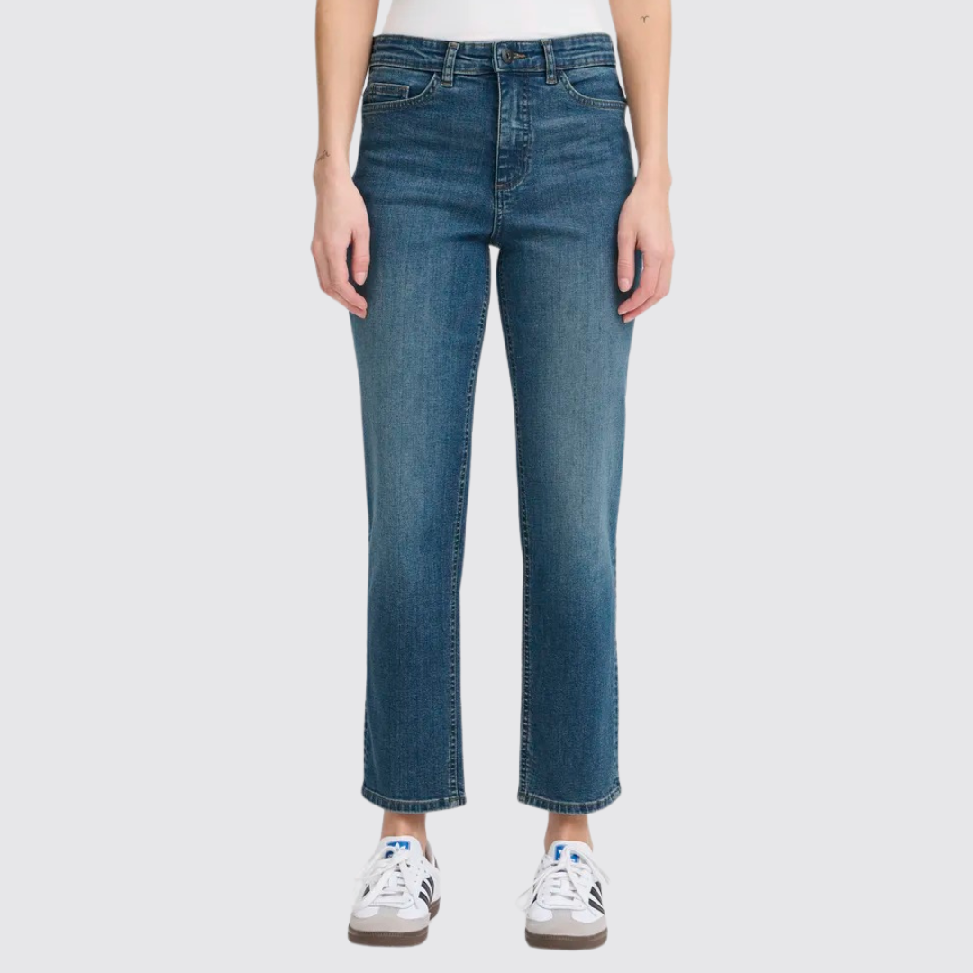 *PRE-ORDER* Ichi Raven Straight Leg Cropped Jean