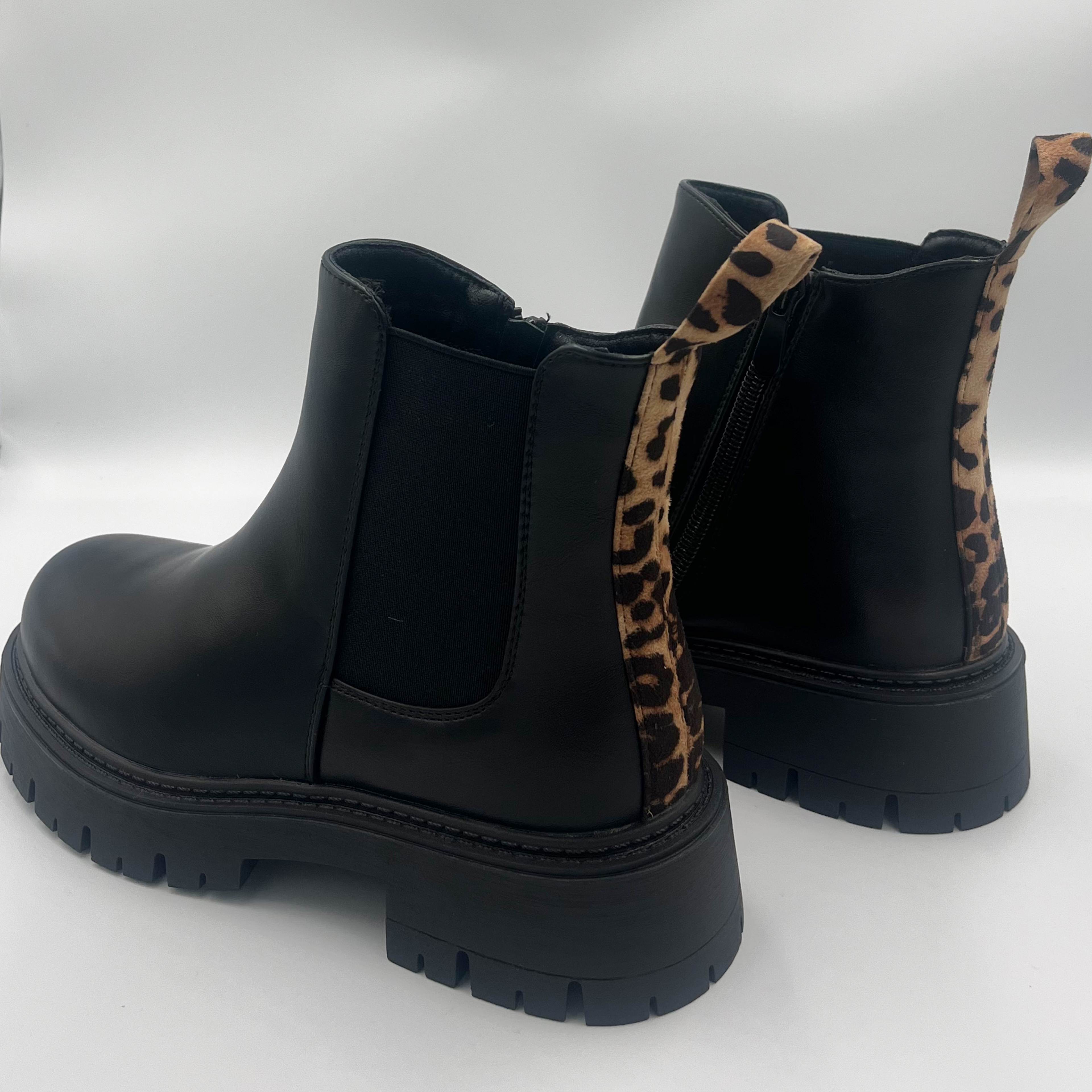 Leopard Ankle Chelsea Boot