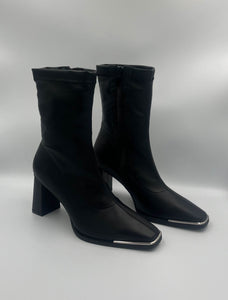 Sock Boot Silver Trim