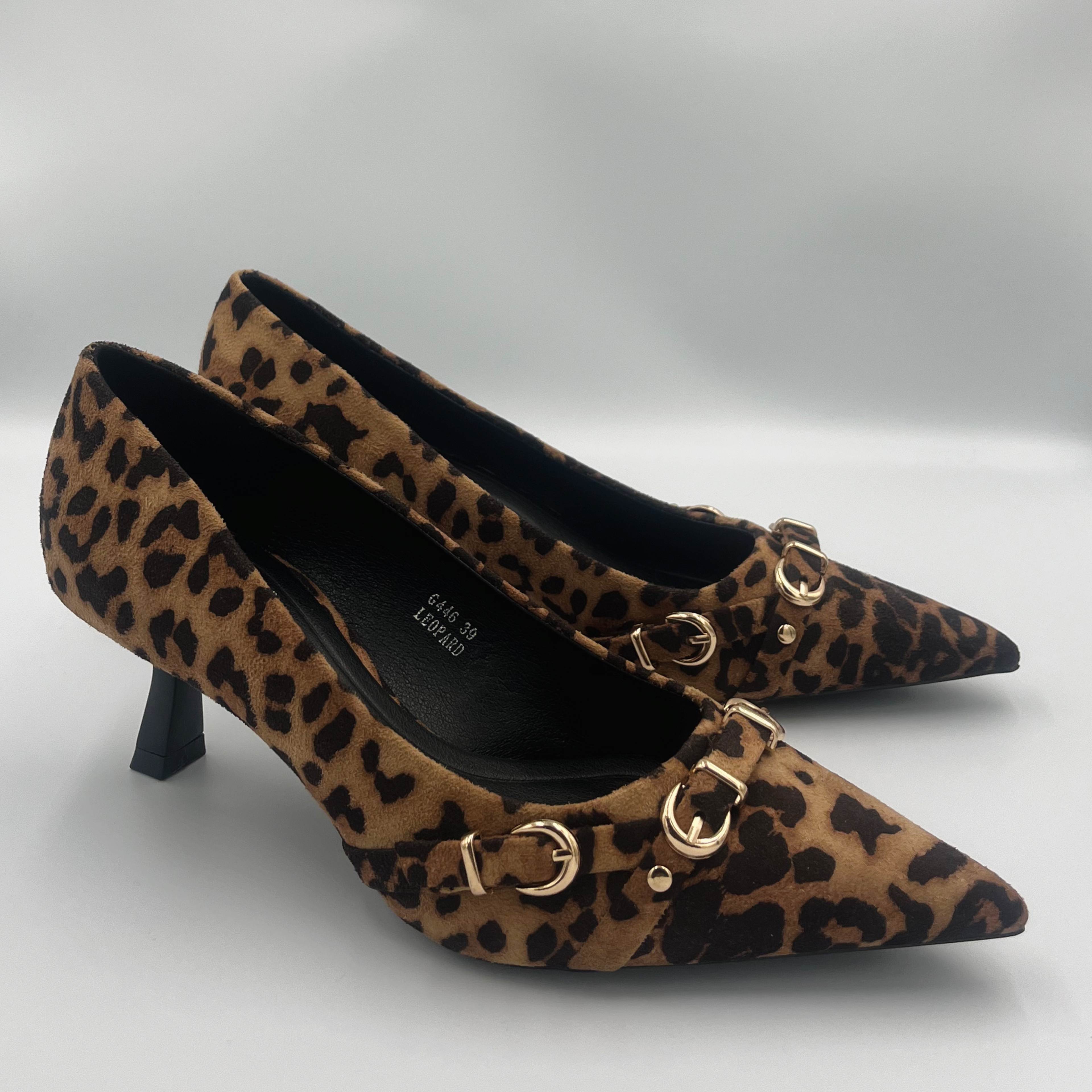 Leopard Kitten Heel