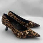 Load image into Gallery viewer, Leopard Kitten Heel
