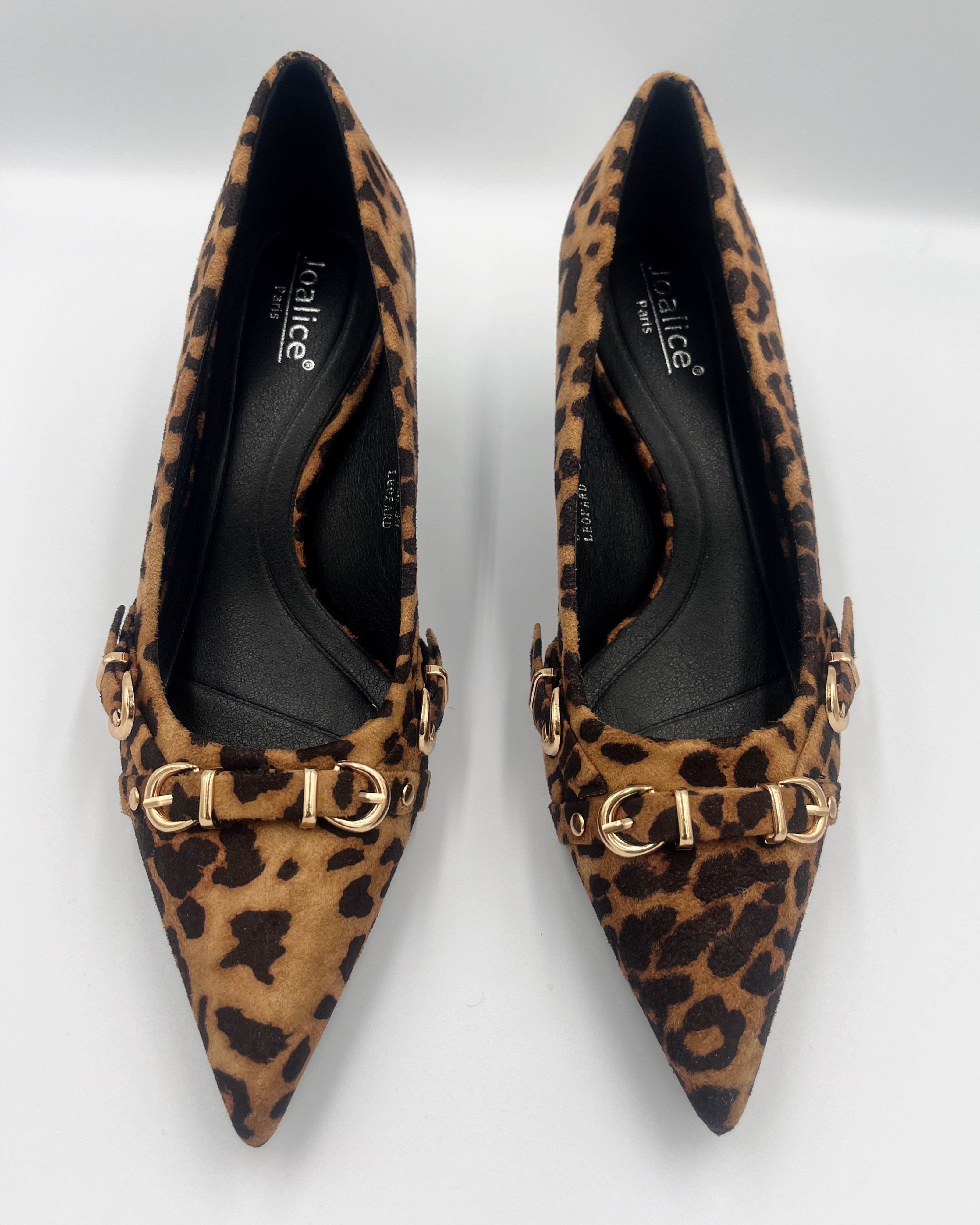 Leopard Kitten Heel