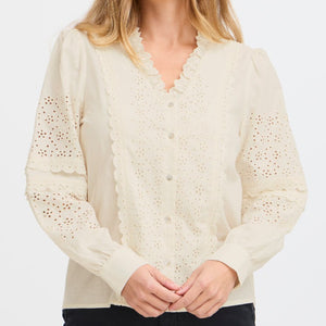 Pulz Broderie Anglaise Shirt