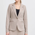 Load image into Gallery viewer, Ichi Kate Jacquard Regular Fit Blazer
