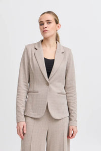 Ichi Kate Jacquard Regular Fit Blazer