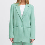 Load image into Gallery viewer, Ichi Kate Jacquard Oversized Fit Blazer
