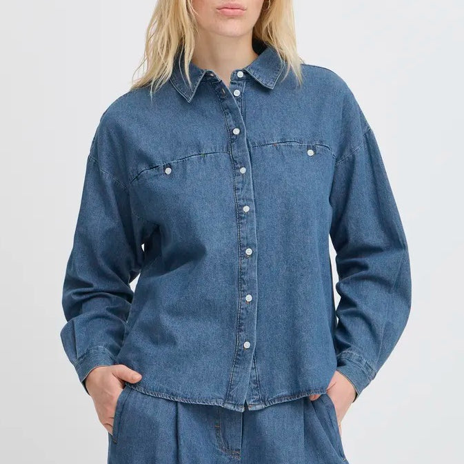 Ichi Denim Shirt Oversized Fit