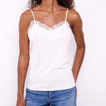 Load image into Gallery viewer, Ichi Lace Trim Camisole
