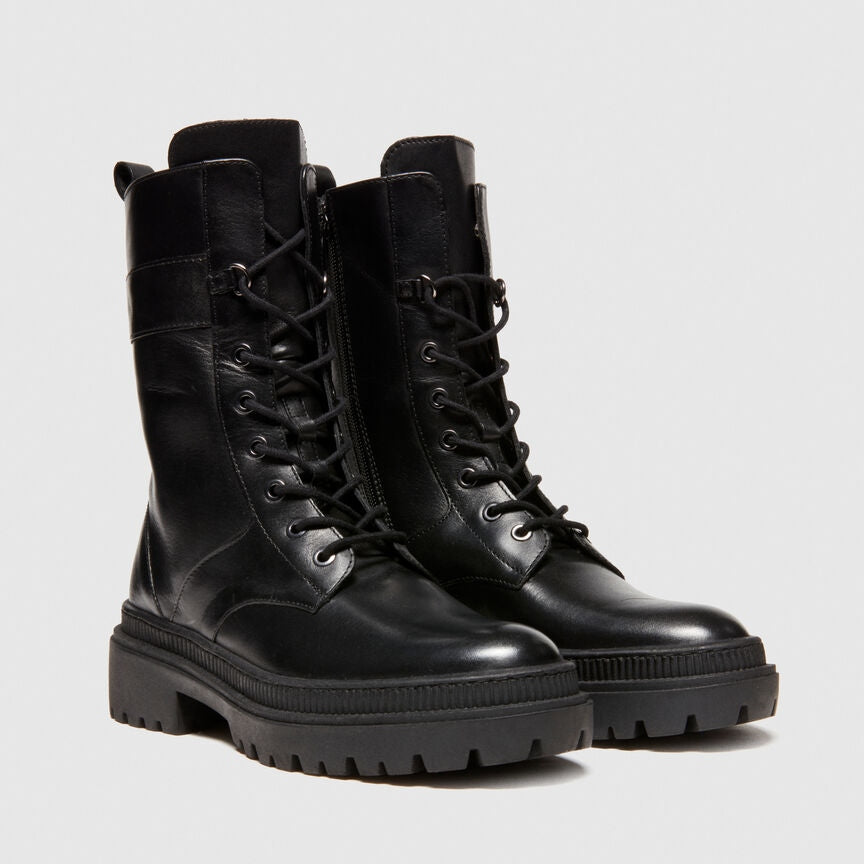 Sisley Leather Lace Up Boots