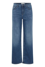 Load image into Gallery viewer, Ichi Twiggy Straight Long Denim Jeans
