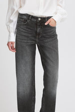 Load image into Gallery viewer, Ichi Twiggy Straight Long Denim Jeans
