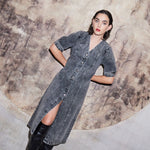 Load image into Gallery viewer, Ichi Midi Denim Dress
