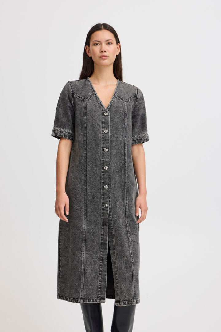 Ichi Midi Denim Dress