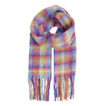 Load image into Gallery viewer, Ichi Check Tassel Scarf
