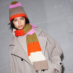 Load image into Gallery viewer, Ichi Ribbed Stripe Scarf
