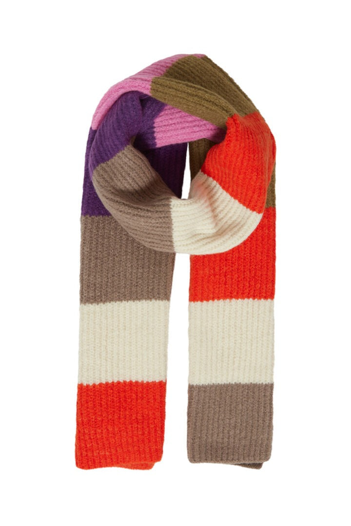 Ichi Ribbed Stripe Scarf