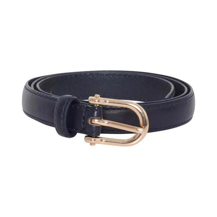 Ichi Skinny Belt With Gold Buckle