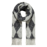 Load image into Gallery viewer, Ichi Diamond Print Knitted Scarf
