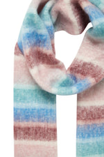 Load image into Gallery viewer, Ichi Striped Tassel Scarf
