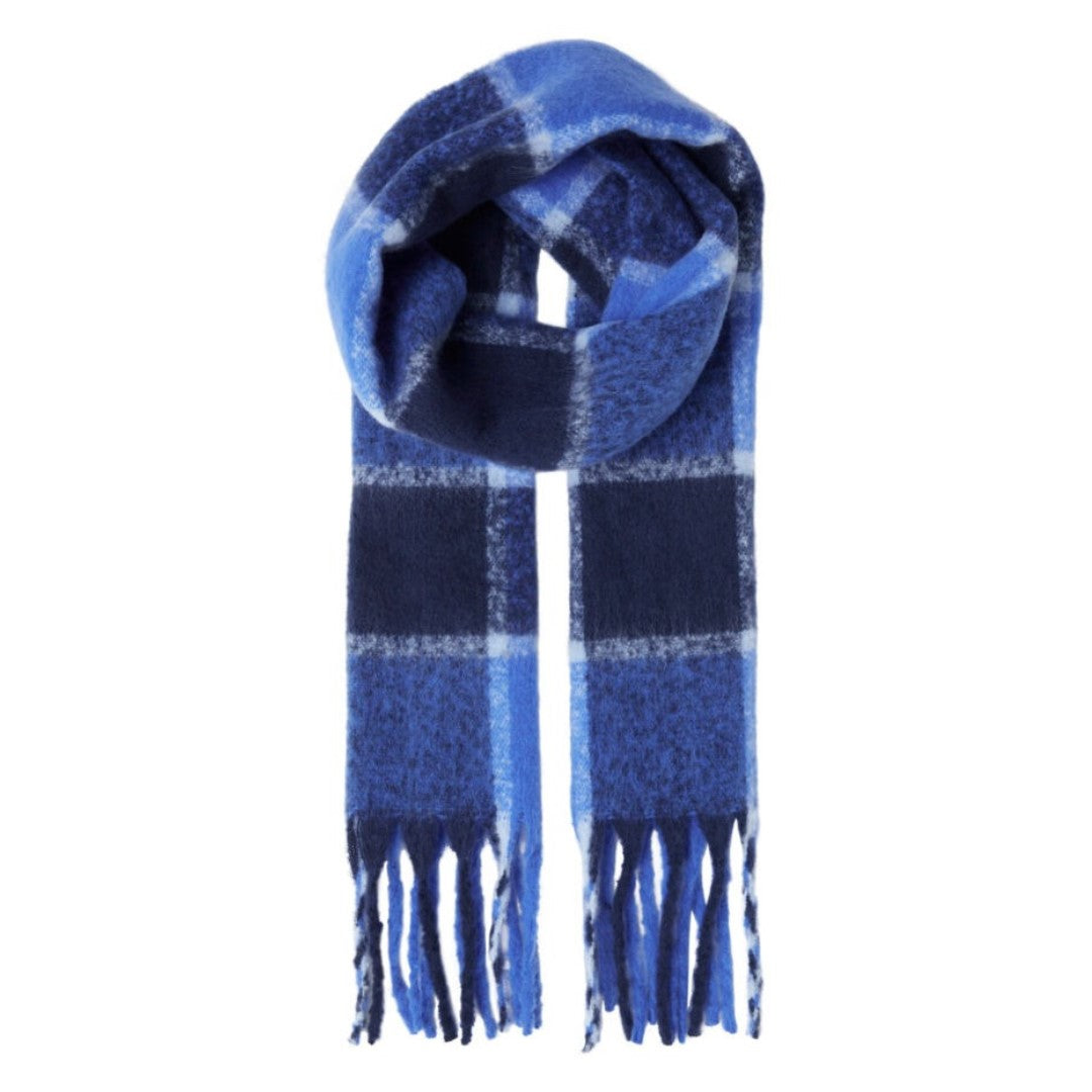 Ichi Checked Tassel Scarf