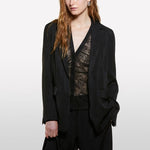 Load image into Gallery viewer, Sisley  Jacquard Satin Blazer
