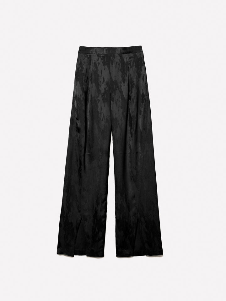 Sisley Jacquard Satin Trousers