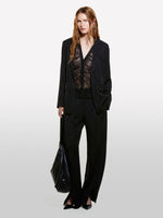 Load image into Gallery viewer, Sisley Jacquard Satin Trousers
