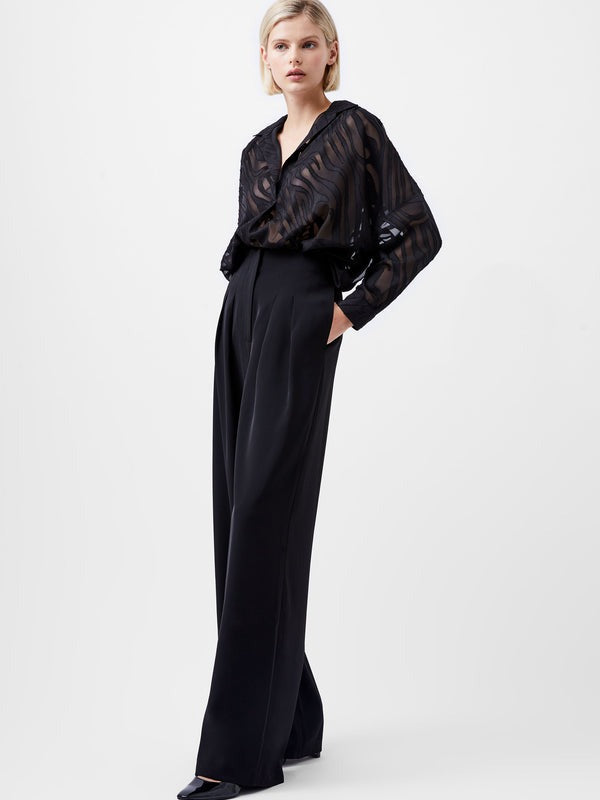 French Connection Harrie Suiting Wide Leg Trousers