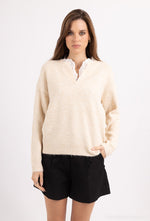 Load image into Gallery viewer, Lace Trim Collar Knit
