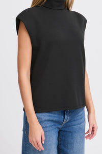 Ichi Turtleneck Sleeveless Top