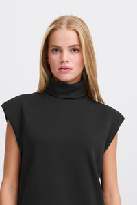 Ichi Turtleneck Sleeveless Top