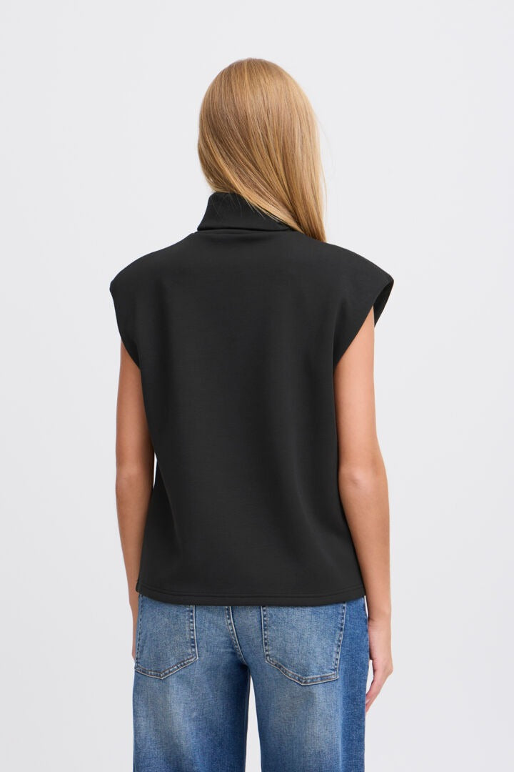 Ichi Turtleneck Sleeveless Top