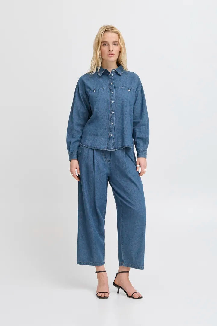 Ichi Denim Shirt Oversized Fit