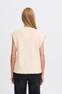 Ichi Buttoned Knitted Vest