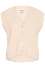 Load image into Gallery viewer, Ichi Buttoned Knitted Vest
