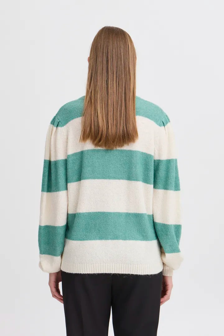 Ichi Striped Knitted Jumper