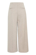 Load image into Gallery viewer, Ichi Jacquard Cropped Wide Leg Trousers
