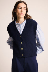 Ichi Buttoned Knitted Vest