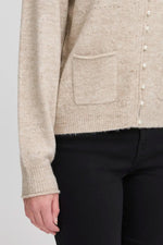 Load image into Gallery viewer, Ichi Pearl Buttoned V Cardigan
