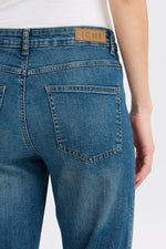 Load image into Gallery viewer, Ichi Raven Straight Leg Cropped Jean
