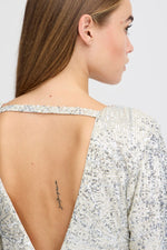 Load image into Gallery viewer, Ichi Sequin Long Sleeve Dress
