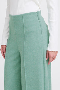 Ichi Kate Jacquard Wide Trousers