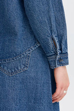 Load image into Gallery viewer, Ichi V-neck Denim Shirt
