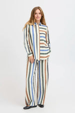 Load image into Gallery viewer, Pulz Striped Drawstring Trousers
