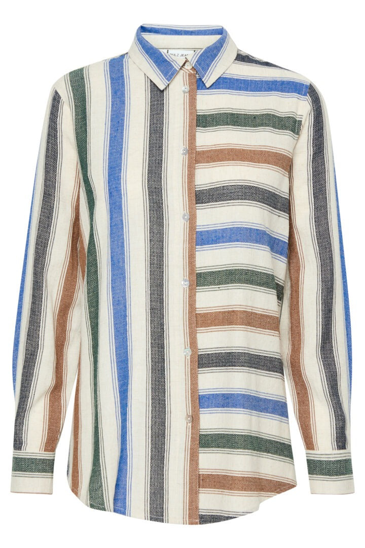 Pulz Multi Striped Shirt