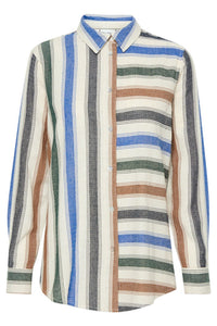 Pulz Multi Striped Shirt